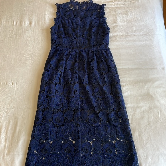 Kate Spade New York Adriatic Blue Lace Dress - Size 4 - Picture 9 of 9